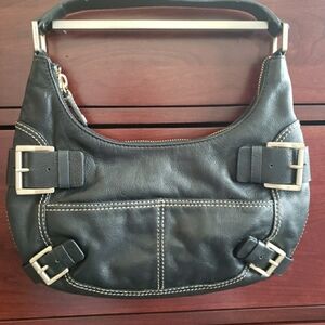 Michael Kors Black Leather Shoulder Bag